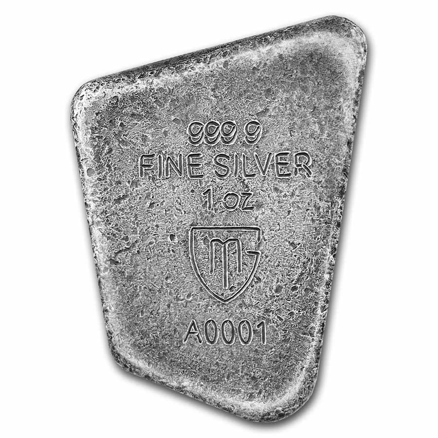 Stříbrná runa 1 oz Fehu Germania Mint Fluorescenční 
