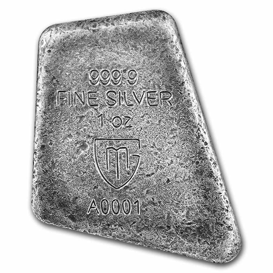 Stříbrná runa 1 oz Uruz Germania Mint Fluorescenční