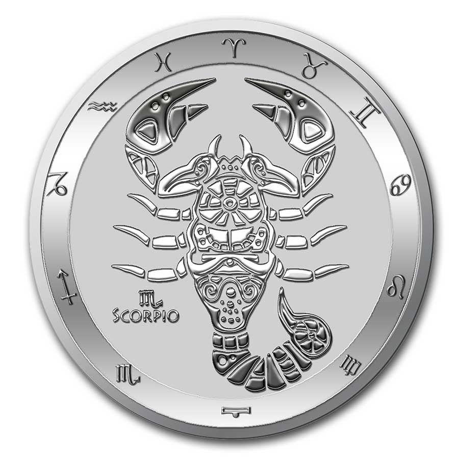 Stříbrná mince 1 oz Štír Zodiac Limitovaná edice