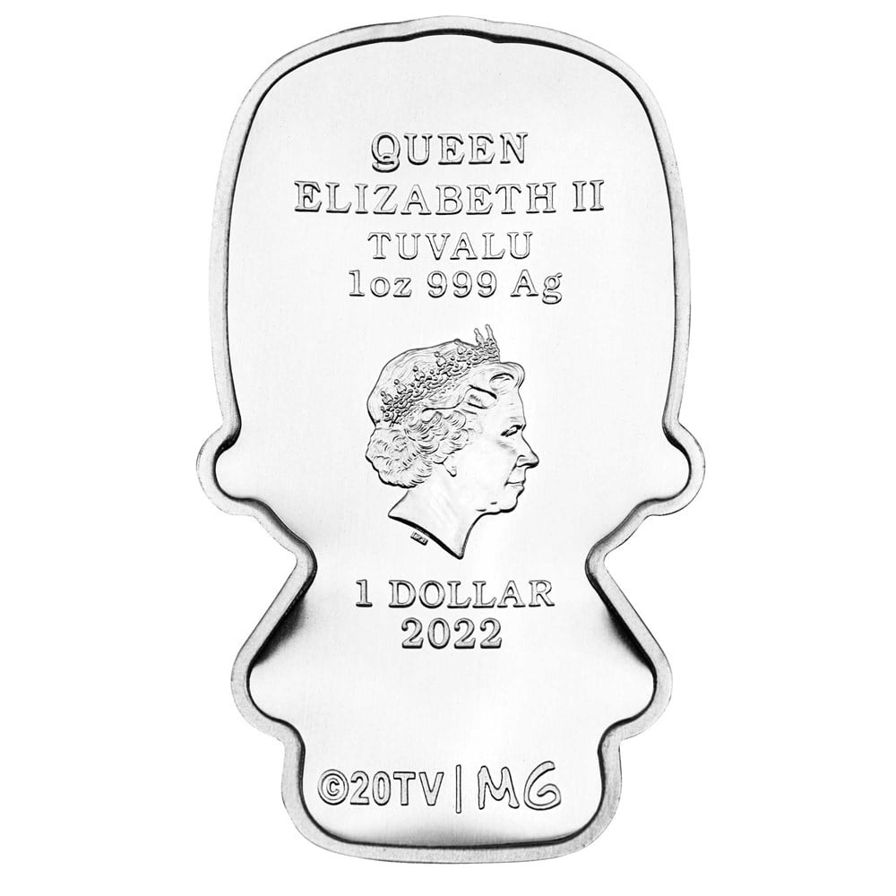 Stříbrná mince 1 oz Homer Simpson Mini 2022 Proof