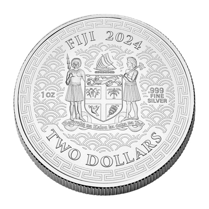 Stříbrná mince 1 oz Year Of The Dragon 2024 BU