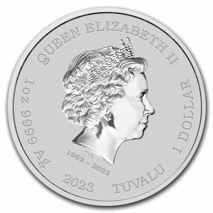 Stříbrná mince 1 oz James Bond Casino Royale Chip 2023 BU
