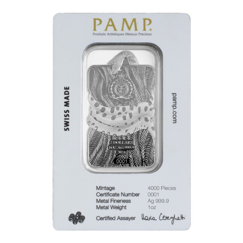 Stříbrná mince 1 oz Green Anaconda PAMP