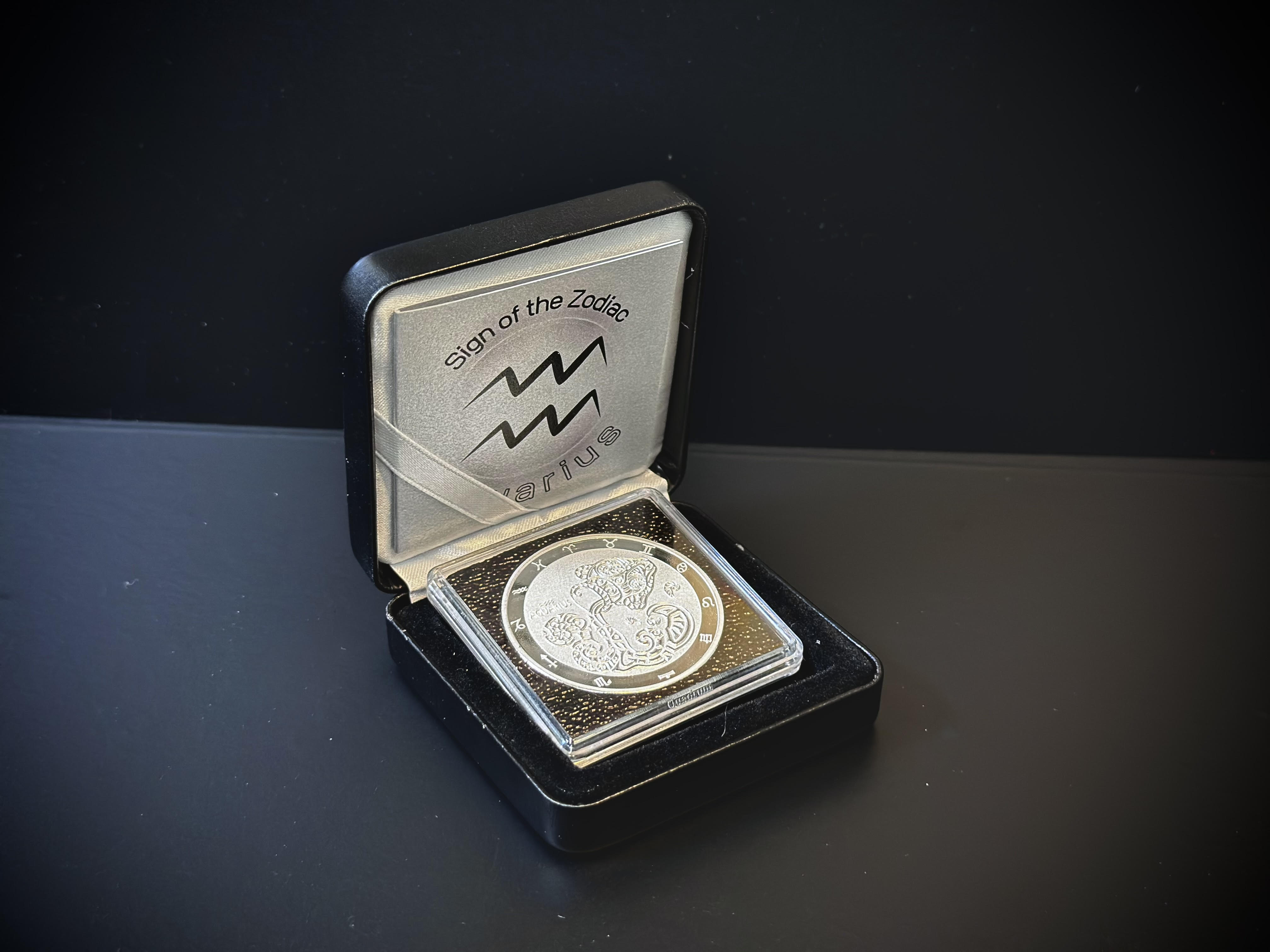 Stříbrná mince 1 oz Vodnář Zodiac Limitovaná edice