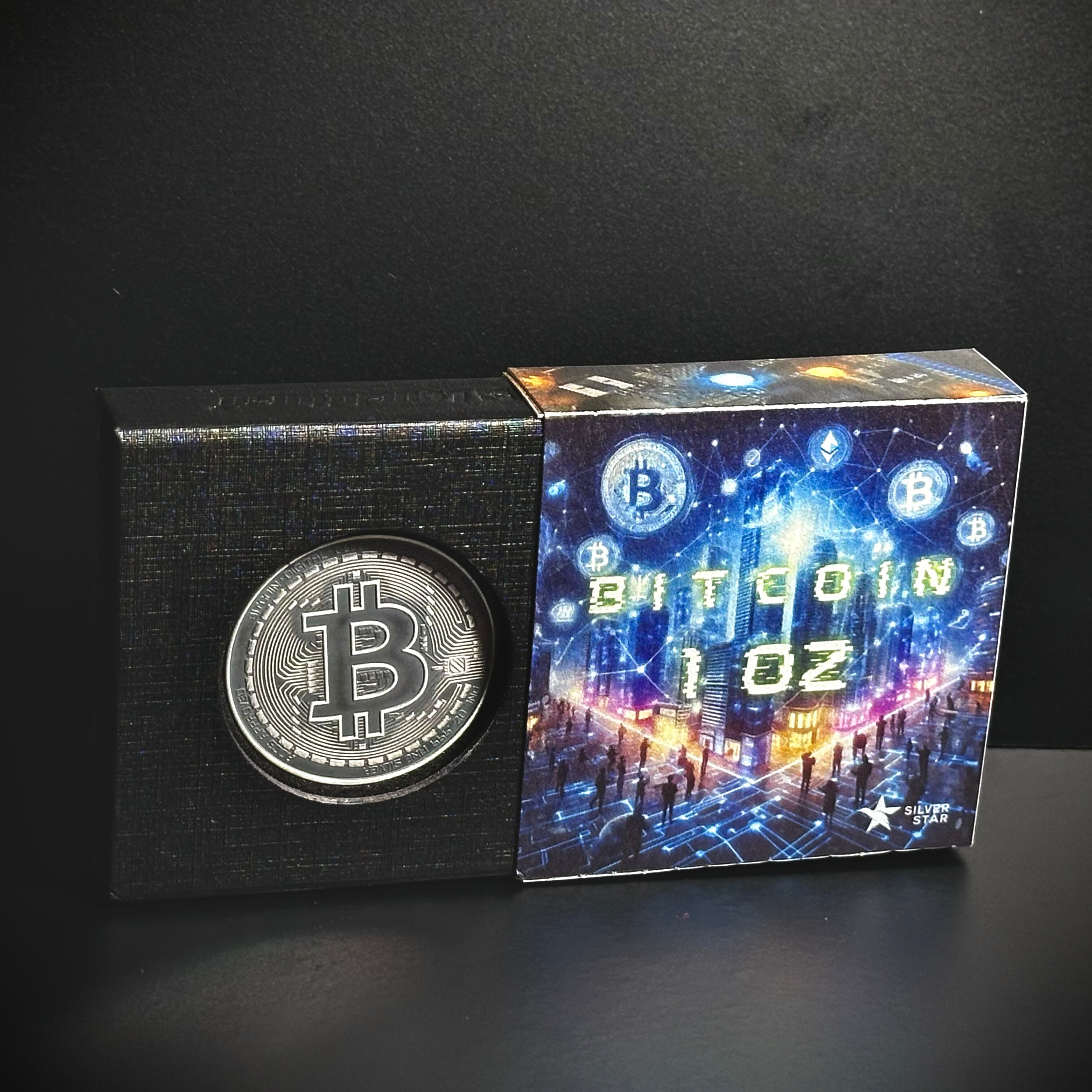 Stříbrná mince 1 oz Bitcoin Limitovaná edice