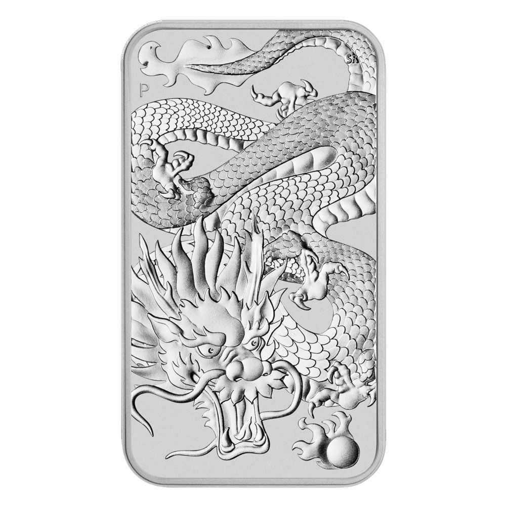 Stříbrný slitek 1oz Rectangle Dragon 2022