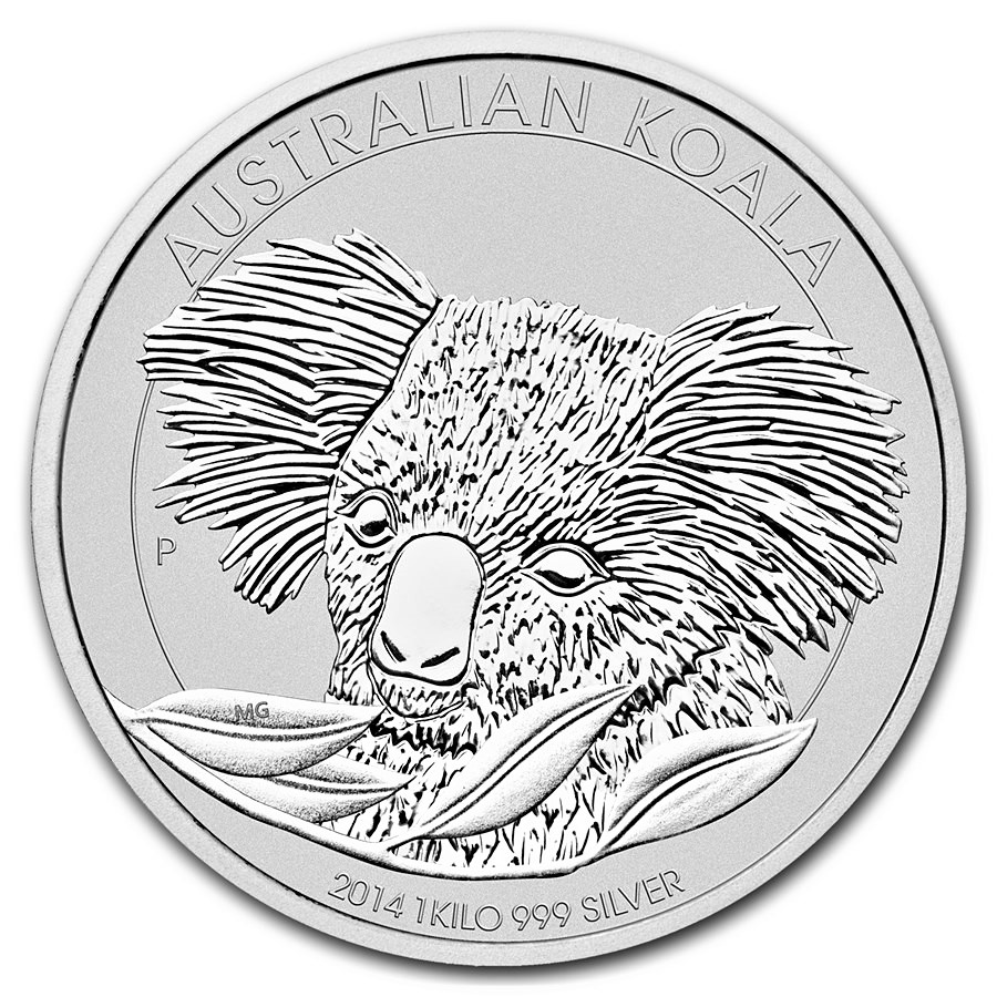 Stříbrná mince australská Koala 1000g