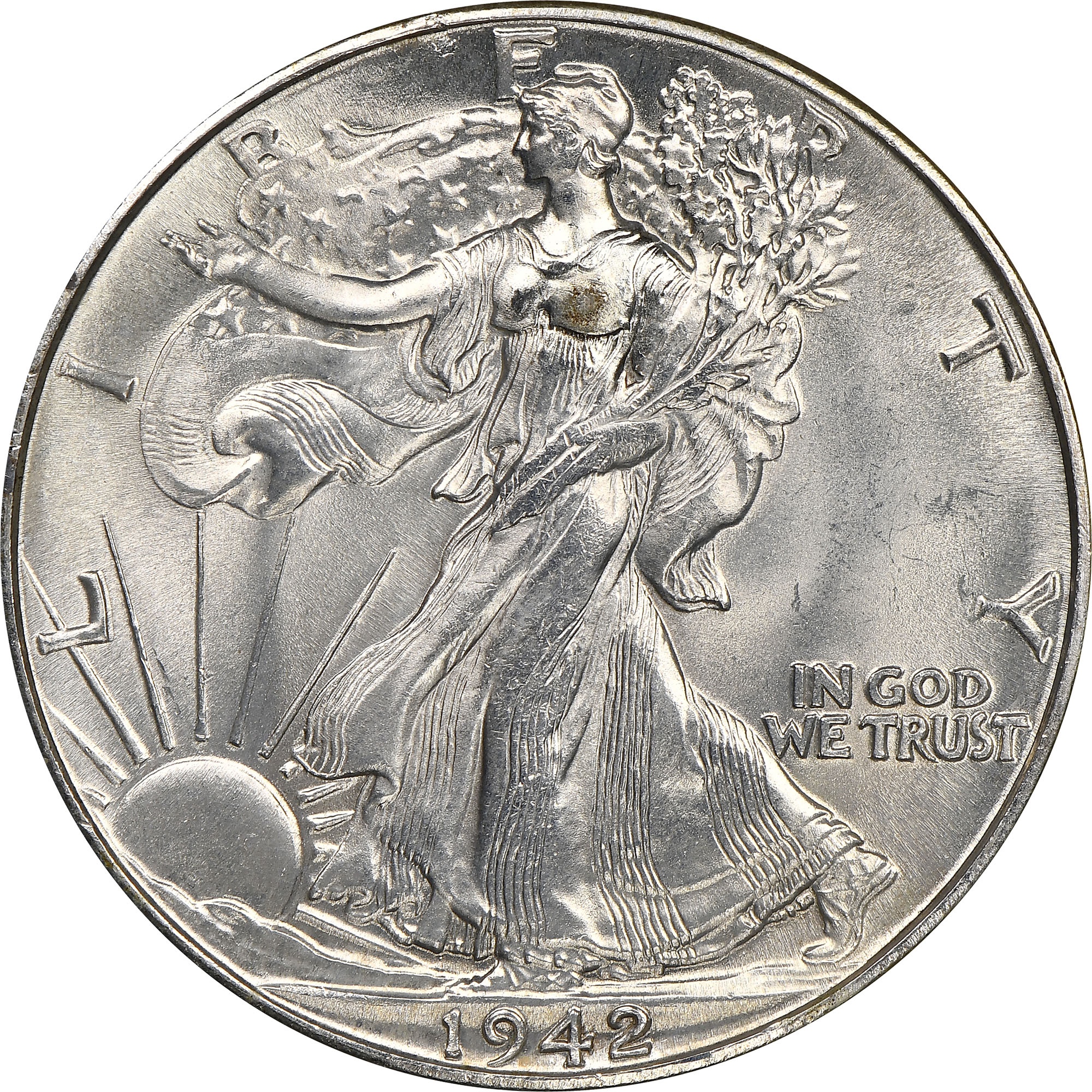 Stříbrná mince USA Walking Liberty Half Dollar 1916-1947