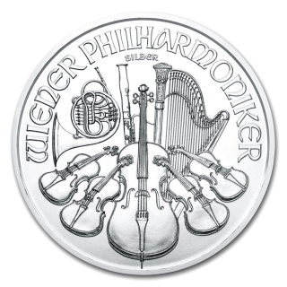 Münze Österreich Wiener Philharmoniker stříbrná rakouská mince 1 Oz 2020
