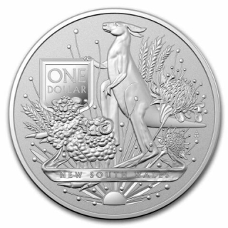 Stříbrná mince 1 oz Erb Austrálie 2022