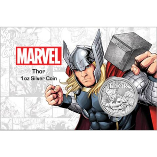 Stříbrná mince 1 oz Marvel Thor 2018 v kartě
